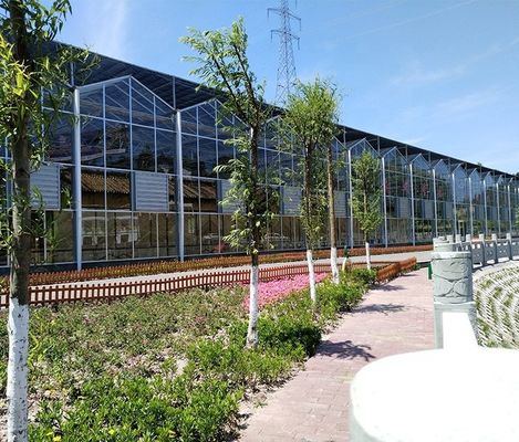 Glasventilationssystem für Gewächshäuser mit gehärtetem Glas oder PC-Blatt