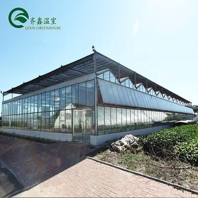 Glasventilationssystem für Gewächshäuser mit gehärtetem Glas oder PC-Blatt