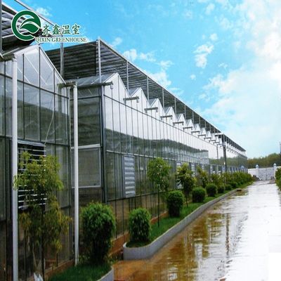 Glasventilationssystem für Gewächshäuser mit gehärtetem Glas oder PC-Blatt