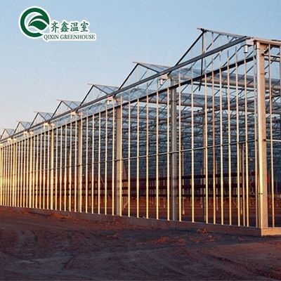 Glasventilationssystem für Gewächshäuser mit gehärtetem Glas oder PC-Blatt