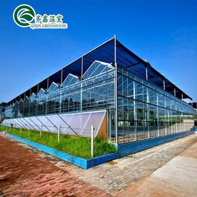 Glasventilationssystem für Gewächshäuser mit gehärtetem Glas oder PC-Blatt